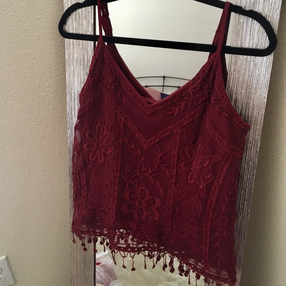 S Maroon camisole from F21